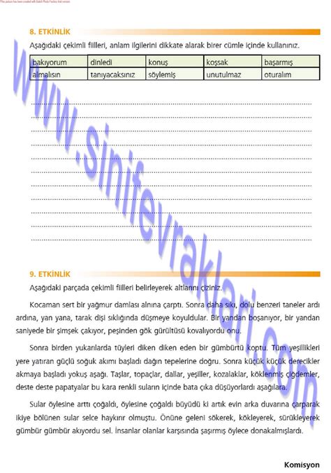 7 sınıf türkçe ezde